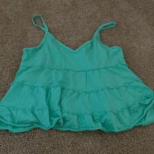 Green tank top